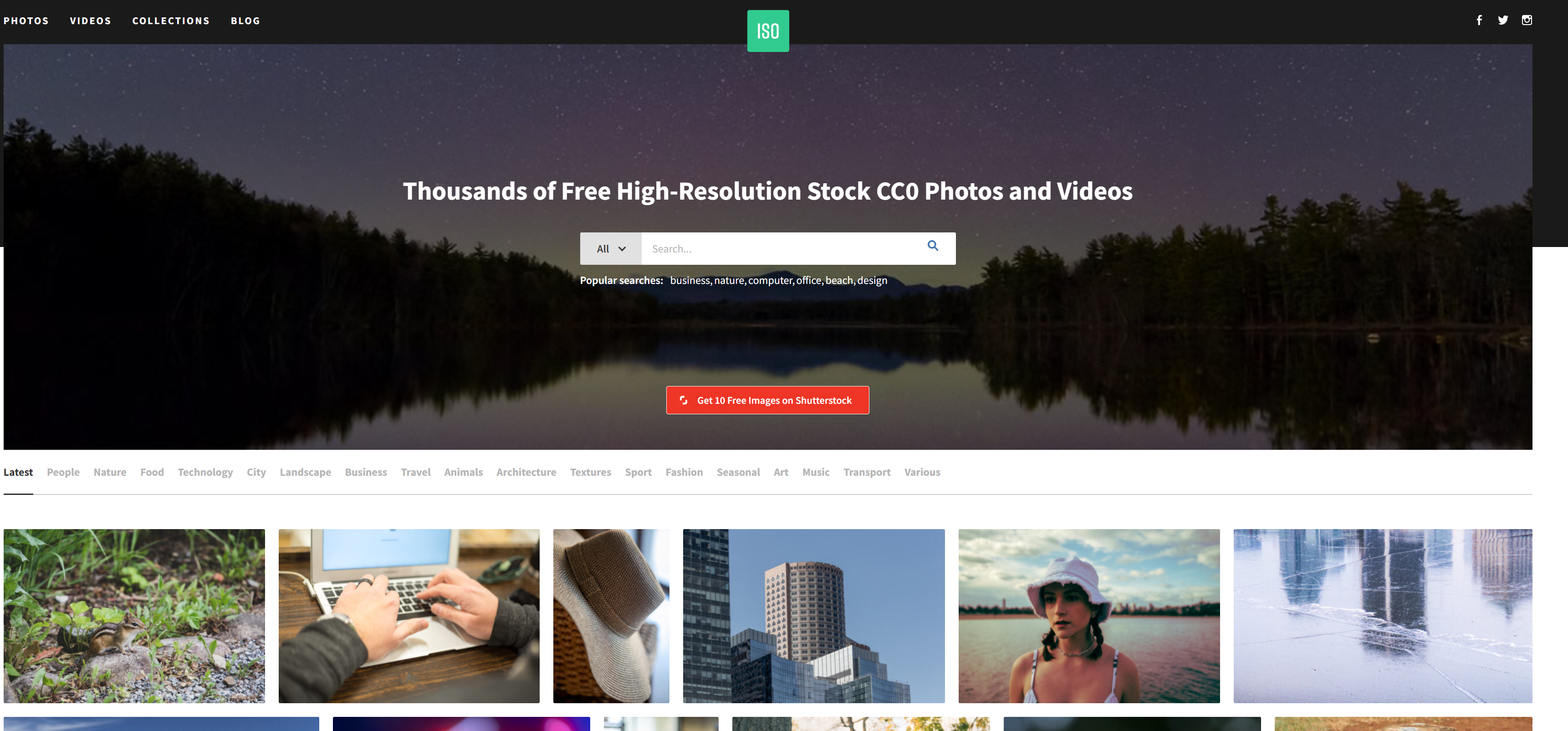 ​ISO Republic 一个提供高质量免费照片资源的网站