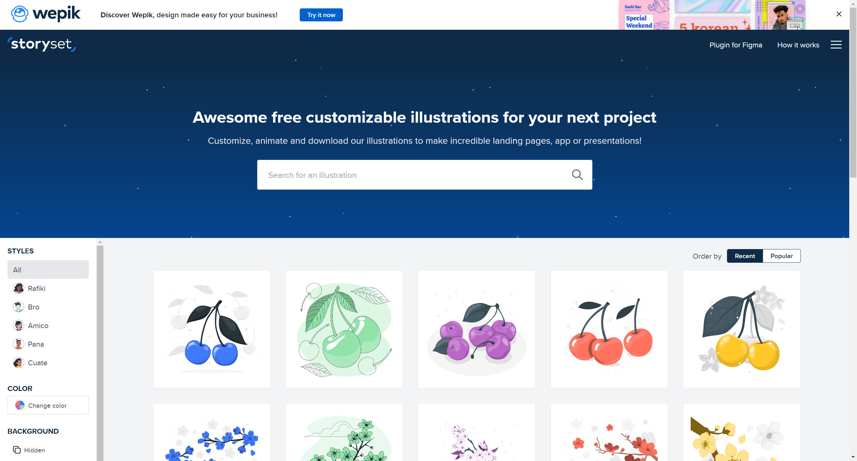 Storyset | 免费且可以自定义动画效果的插画平台