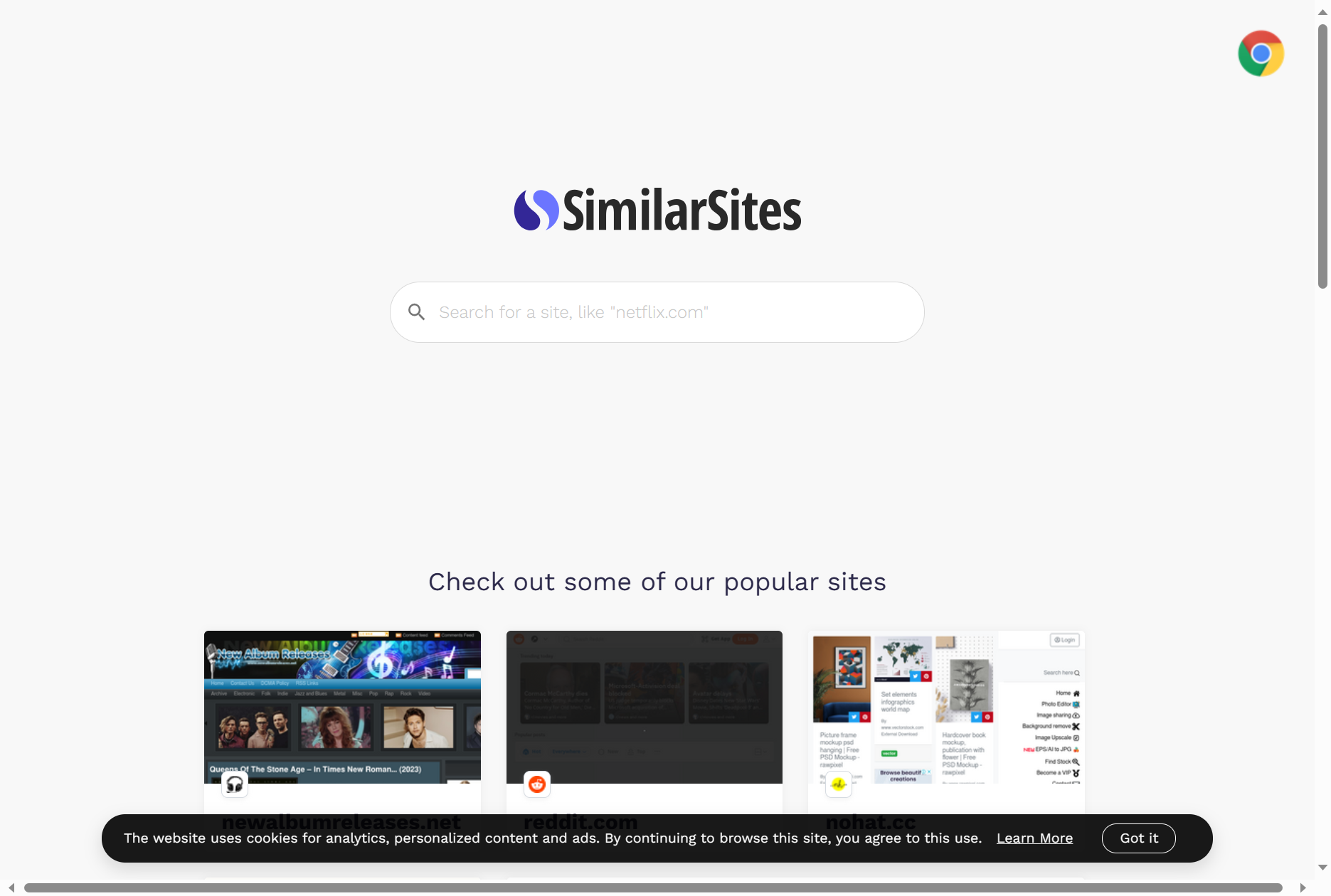 Similarsites- 快速查询相似的网站