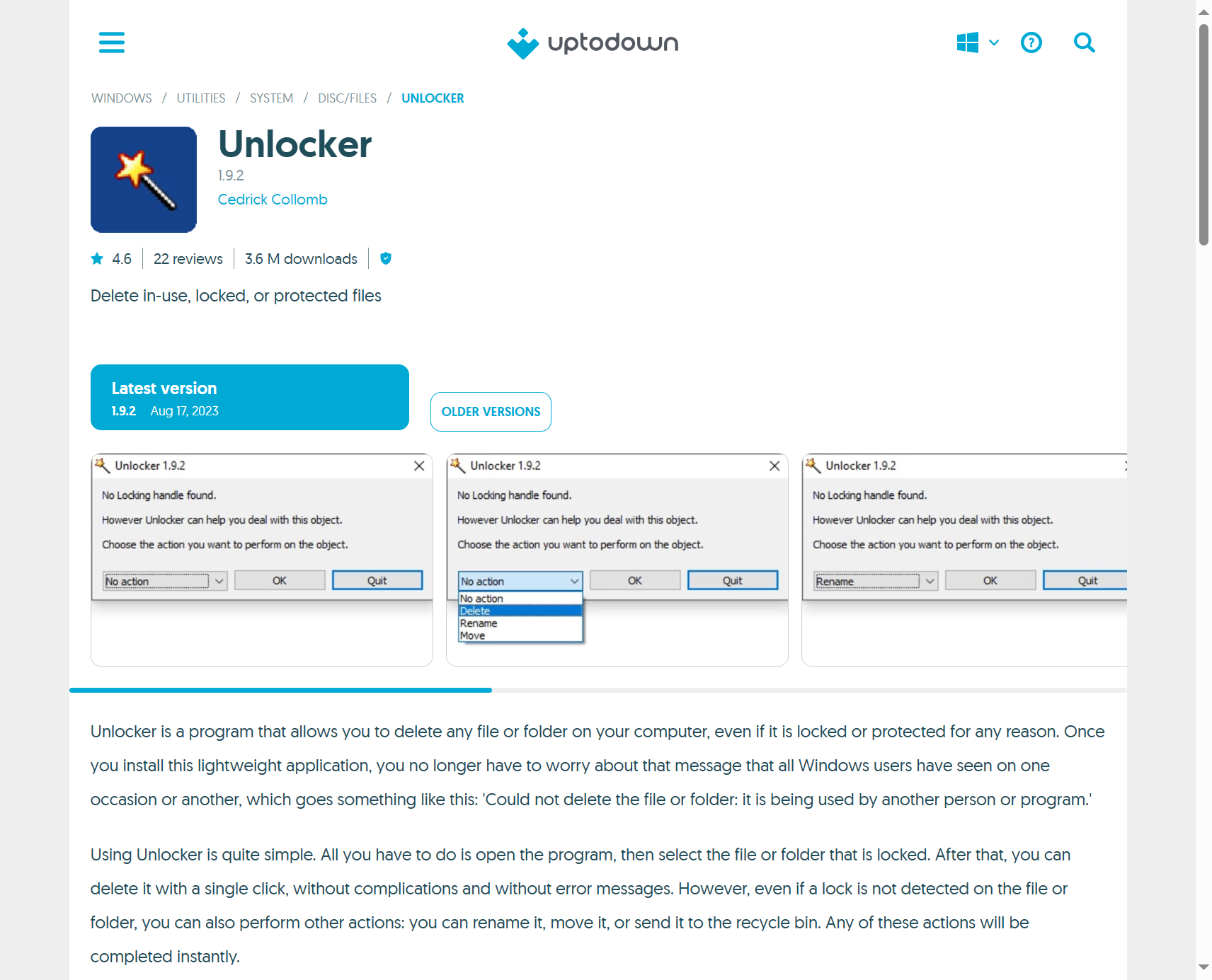 Unlocker - 免费好用的解除文件限制