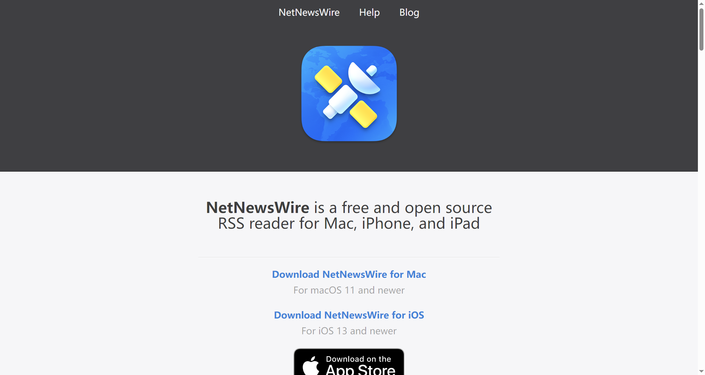 NetNewsWire: 免费和开源的RSS订阅器，适用MAC和iPhone