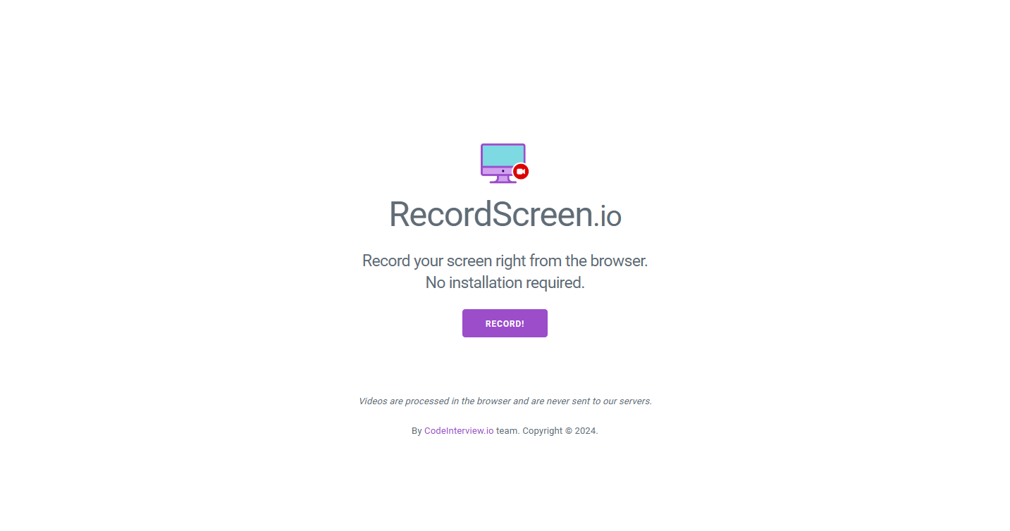 RecordScreen.io - 在线屏幕录制工具 免安装